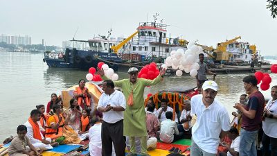প্রিন্সেপ ঘাটে ভক্তি ও সংস্কৃতির মিলনমেলা ‘মর্নিং অব ভক্তি’